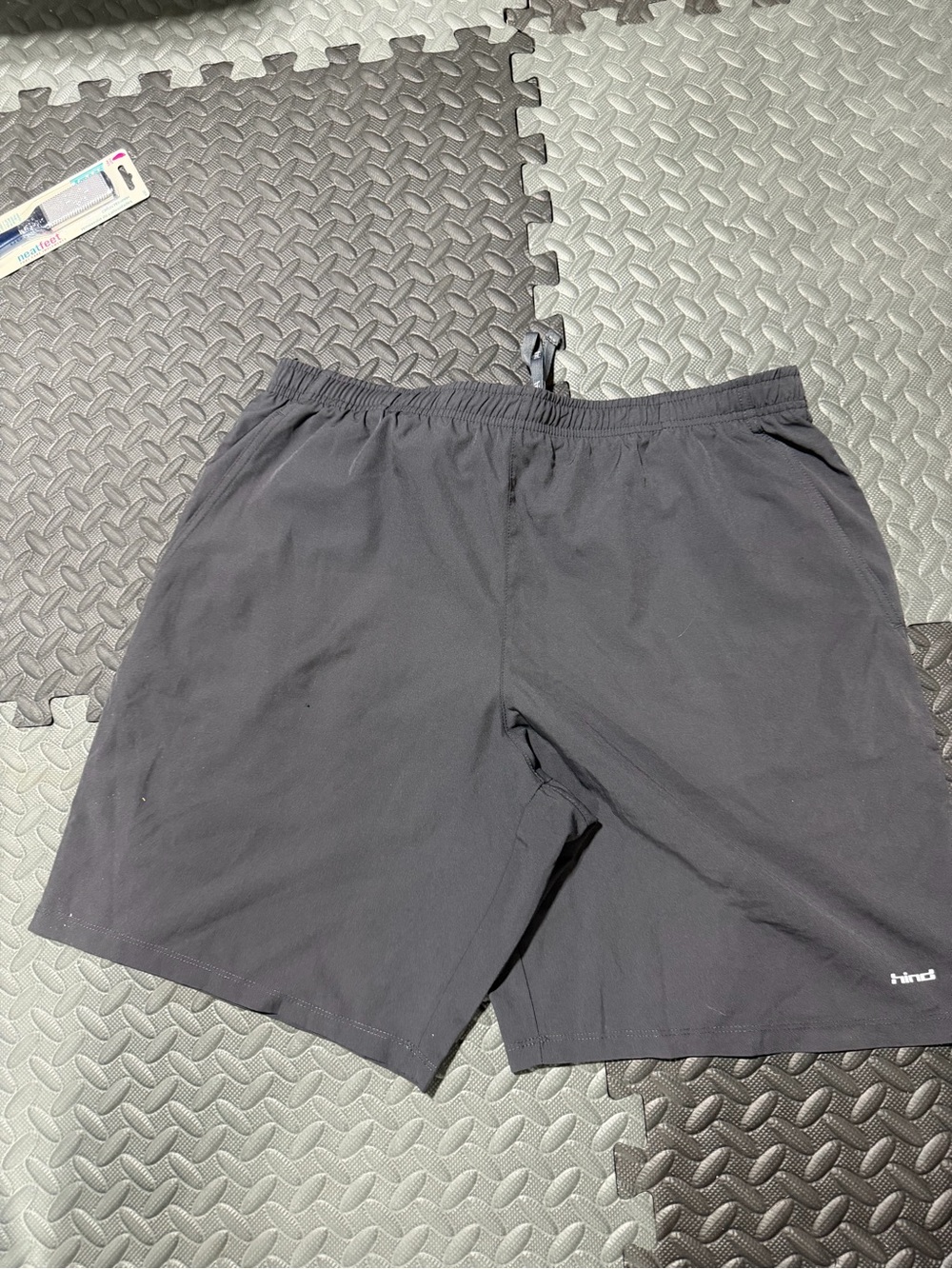 Men's Hind Athletic Shorts Grey Drawstring Waist Size Large